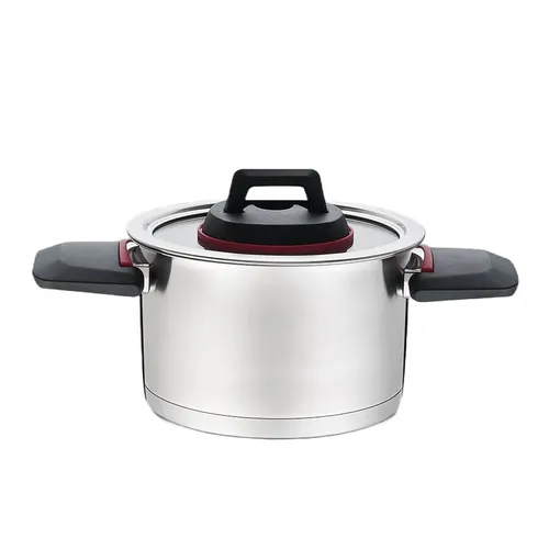 Maestro MR-3530-20 Topf mit Klappgriffen 3,2 l - Edelstahl Kochtopf mit praktischen Klappgriffen, geeignet für alle Herdarten – ideal für platzsparendes Kochen in der Küche.