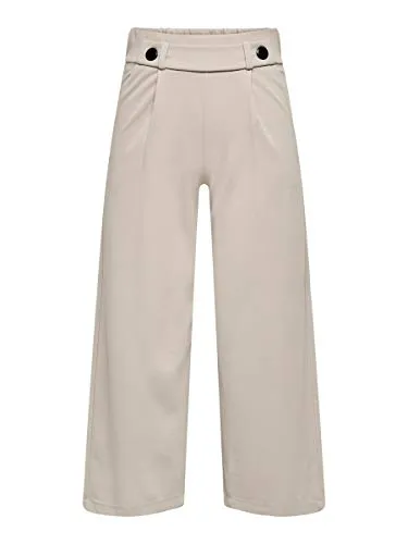 JDY Damen JDYGEGGO NEW LONG PANT JRS NOOS Hose - Damen-Hosen in Chateau Gray mit seitlichen Eingrifftaschen und abgestepptem Saum für einen eleganten Look.