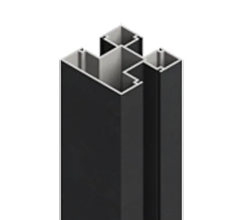 Osmo Aluminiumpfosten Typ D 7x7x200 cm Anthrazit - Robuster Aluminiumpfosten in Anthrazit, ideal für den Garten- und Landschaftsbau, mit einer stabilen Stärke von 70 x 70 mm für langlebige Konstruktionen.