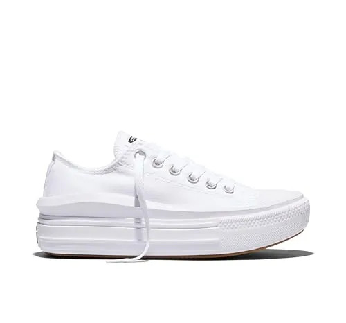 Converse Sneaker CHUCK TAYLOR ALL STAR MOVE CANVAS COLOR OX in Weiss, Größe 40 - Sneaker aus hochwertigem Canvas, leicht und bequem für den Alltag. Ideal für Damen, jetzt versandkostenfrei auf Spartoo.de bestellen!