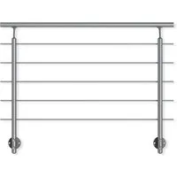 Dolle Geländer-Komplettset 150 cm Wandmontage Aluminium - Geländer für Innen- und Außenbereich, witterungsbeständig und individuell erweiterbar für perfekte Anpassung an Treppen und Balkone.