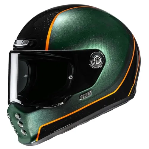 HJC V10 HODU MC47 Integraler Motorradhelm XXL - Leichter und komfortabler Motorradhelm mit fortschrittlicher Belüftung, kratzfestem Visier und einfachem Werkzeugwechsel. Ideal für sicheres Fahren und hohen Tragekomfort.