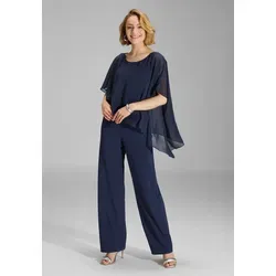 SWING Jumpsuit aus Crepe Jersey in Blau, Größe 40 - Entdecke den eleganten SWING Jumpsuit aus Crepe Jersey! Ideal für festliche Anlässe, vereint er Stil und Komfort mit einem schmeichelhaften Design und einem angenehmen Tragegefühl.