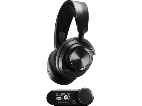 SteelSeries Arctis Nova Pro Wireless - Hi-Fi Gaming-Headset mit Active Noise Cancellation, unbegrenzte Akkulaufzeit für PC und PS5