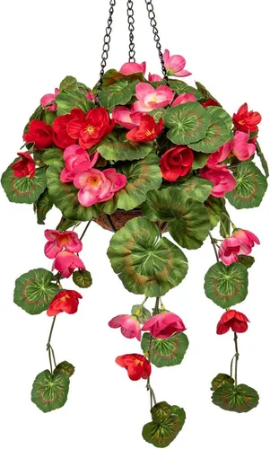 Kunstblumen Morning Glory Hängegeranie 70cm Dekopflanze - Dekorative Kunstblume in leuchtenden Farben, ideal für kreative Raumgestaltungen. Perfekt für alle, die eine pflegeleichte, langlebige Dekoration suchen.