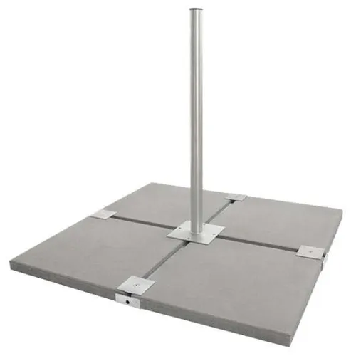 DUR-line Herkules 8PL XL 1,2m - Robuste SAT-Halterung - Halterungen für bis zu 12 Platten, extra schwere Ausführung aus feuerverzinktem Stahl, einfach zu montieren und stabil – ideal für Ihre Terrasse.