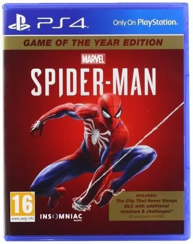 Spiderman 1 (2018) GOTY - PS4 [EU Version] - PC- & Videospiele, erleben Sie ein authentisches Spider-Man-Abenteuer mit einer neuen Geschichte und dynamischer Akrobatik in einem lebendigen New York City.