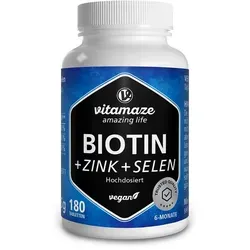Vitamaze Biotin + Zink + Selen Tabletten vegan