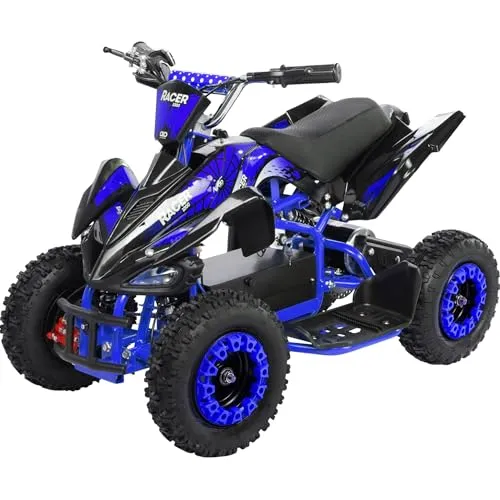 Kinderquad Racer 1000 - Pocket-Quad mit 1000 Watt Elektromotor - Quads - Offroad-Abenteuer für Kinder mit 1000 Watt Elektromotor, 3 Batterien und Stoßdämpfer für bis zu 25 km/h. Ideal für Spaß und Abenteuer!