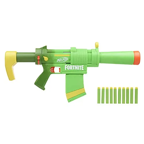 Nerf Fortnite SMG-Zesty Elite (F0319) - Spielzeugwaffe - Erlebe aufregende Action mit der Nerf Fortnite SMG-Zesty Elite (F0319). Perfekt für spannende Spiele und kreative Abenteuer, bietet sie ein einzigartiges Design und hohe Qualität für stundenlangen Spielspaß.