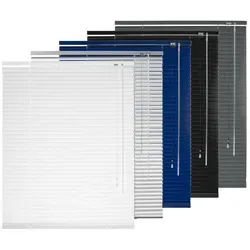 ventanara Jalousie Alujalousie ohne Bohren Jalousie Klemmfix Jalousette inkl. Klemmträger weiß 110 cm x 130 cm