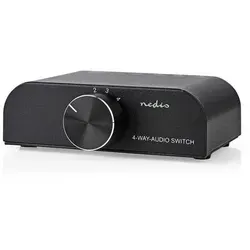 Nedis Analog Audio-Schalter 4-Port - 4 Kanäle, 3.5 mm Anschlüsse für flexibles Audio-Management