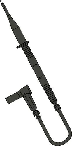 Chauvin Arnoux Messleitung 4mm Sicherheits-Stecker 4mm Sicherheits-Buchse 0.85m Schwarz 1 Set