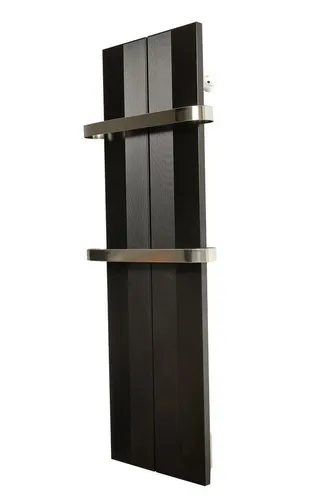 Finesa Badheizkörper - Wärmeabgabe 400-700 W, Mittelanschluss schwarz - Heizkörper für Wandmontage, elegante schwarze Ausführung und effiziente Wärmeabgabe bis zu 700 W, ideal für Badezimmer und Wohnräume.