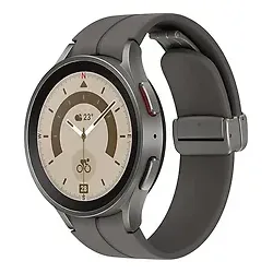 Samsung Galaxy Watch 5 Pro 45mm Gray Titanium mit Sport Band - Smartwatch mit Fitness Tracker, Grau und Aluminium-Gehäuse, ideal für sportliche Aktivitäten und kompatibel mit Android.