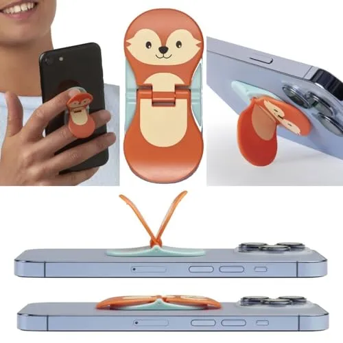 zipgrips Fuchs - 2 in 1 Handy-Griff & Aufsteller - Sicherer Griff - Halter für Smartphones - Perfekte Selfies - Ideal für Videos: Deutsche Ausgabe