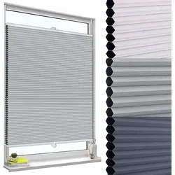 Wabenplissee ohne Bohren - Verdunklung & Thermo Klemmfix - Jalousien & Rollos mit Verdunkelungs- und Schallisolierungsfunktion, ideal für alle Zimmer. Klemmbar, leicht zu montieren und pflegeleicht.