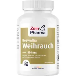ZeinPharma Weihrauch 450 mg - Vegane Boswellia Serrata Kapseln mit 75% Boswellia-Säuren - Boswellia Serrata Nahrungsergänzungsmittel: Hochwertige, vegane Kapseln mit 450 mg Weihrauch und 75% Boswellia-Säuren – ideal für natürliche Unterstützung ohne künstliche Zusätze.