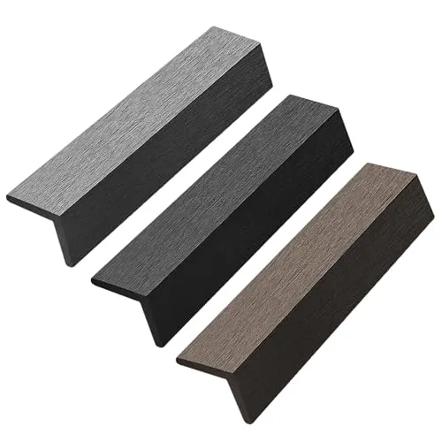 Montafox WPC Abschlussleisten Musterset 3x15 cm Abdeckleiste Terrassendielen Dielen L-Leiste