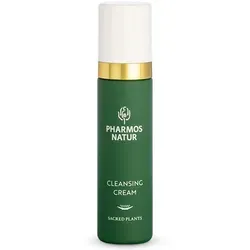 PHARMOS NATUR Sensitive Purifying Cleansing Cream 50 ml - Körperpflege: Milde Reinigungsemulsion mit Bio Aloe Vera & Olive, schützt trockene und empfindliche Haut vor dem Austrocknen. Ideal als Make-Up-Entferner.