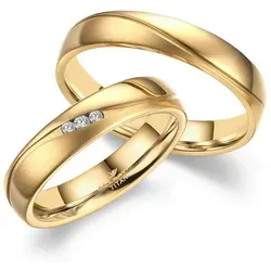 MARRYA Trauring Titan Ringe Trauringe Eheringe Partnerringe goldfarben 64