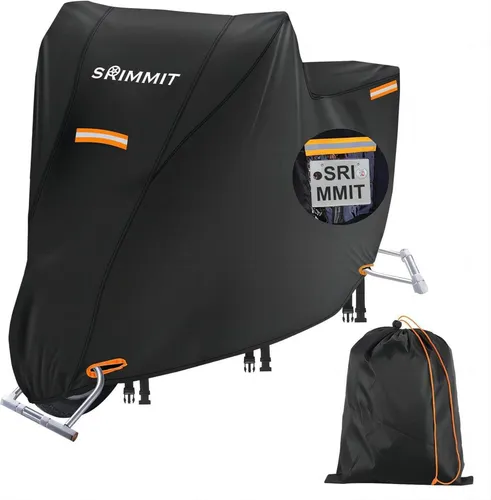 Motorradgarage Winterfest Wasserdicht XXL mit Reflektorstreifen - Möbelschutzhüllen: Schützen Sie Ihr Motorrad optimal vor Witterungseinflüssen mit dieser robusten, wasserdichten Garage aus Oxford-Stoff.