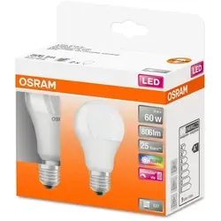 OSRAM RGBW E27 LED Birne 9W mit Fernbedienung, dimmbar 2-er Pack - Energiesparlampen: Hochwertige 9W LED Birne mit RGBW-Farbwechsel und Fernbedienung, ideal für individuelle Lichtgestaltungen und bis zu 80% Energieeinsparung im Vergleich zu herkömmlichen Glühlampen.