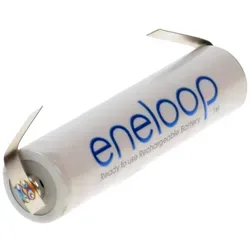 Akku 1,2V 2000 mAh,NiMh Panasonic eneloop AA Mignon mit Lötfahne U