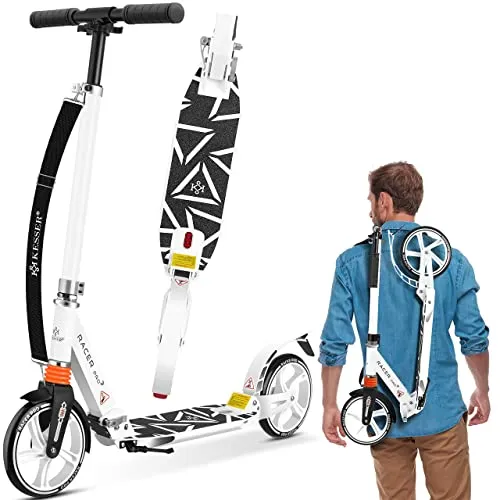 KESSER® Cityroller Scooter - Klappbarer Pro-S Tretroller mit 205mm Rädern - Roller/Kickboards mit hochwertigen 205mm PU-Rädern, ideal für Erwachsene und Jugendliche, klappbar und leicht für einfachen Transport und maximale Wendigkeit.