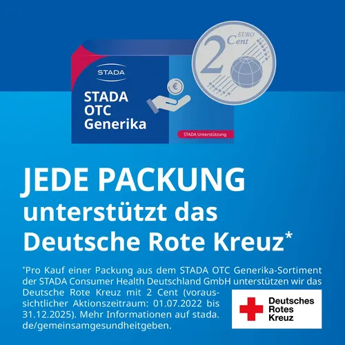 Paracetamol Stada 500mg Tabletten - Schmerzmittel - Arzneimittel zur Linderung von leichten bis mäßig starken Schmerzen wie Kopfschmerzen und Zahnschmerzen. Fiebersenkend und schnell wirksam.