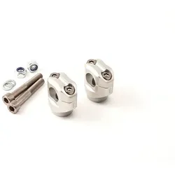 LSL Adapterkit GS500E 89-2000, silber - Praktisches Zubehör-Klemmbock-Kit für die Suzuki GS 500 E (89-2000) zur sicheren Montage eines LSL Lenkers. Bitte beachten Sie die vorgegebenen Lenkerausführungen!
