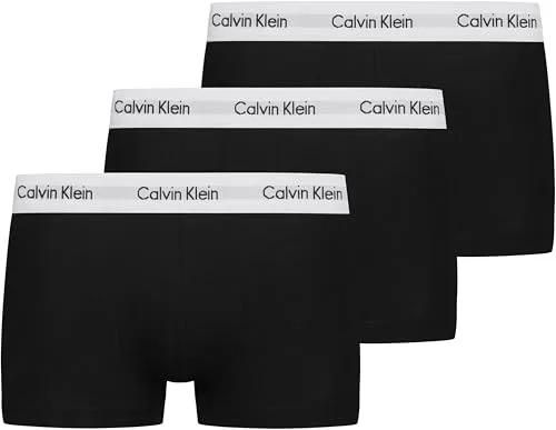 Calvin Klein Herren 3p Brief Hipster Schwarz - Small - Retroshorts für Herren, atmungsaktive Baumwoll-Unterhose mit Stretch für optimalen Tragekomfort und figurbetonten Schnitt.