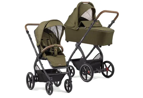 Gesslein Kinderwagen FX4 STYLE - Leichtes 3 in 1 Kinderwagenset - Moderne Kinderwagen Erstausstattung: Mit nur 10kg Gewicht, Liege- und Sitzoption sowie hohem Komfort durch verstellbare Rückenlehne und Fünf-Punkt-Sicherheitsgurt.