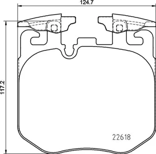 Bremsbelagsatz BREMBO P 06 106, Vorne - Bremsbeläge für vorne, ECE R90 geprüft, Low-Metallic Material für optimale Bremskraft und Langlebigkeit. Ideal für sichere Fahrten.