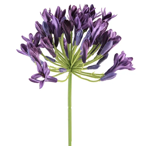 Agapanthus Kunstblumen Lila Schmucklilien 75cm 2St Dekoblumen, 2 Stück