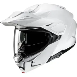 HJC i80 Solid Klapphelm, weiß, Größe L für Männer - Motorradhelm mit APC Advanced Polycarbonate für hohe Schlagzähigkeit und ACS Ventilation für optimalen Luftstrom – ideal für komfortable Fahrten.