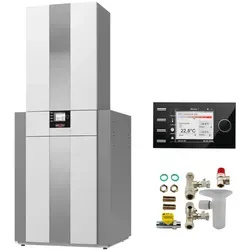 WOLF Gas-Brennwert-Zentrale CGS-2-24/200L, 24 kW - Brennwertkessel und Heizkessel mit innovativem Turbostop-System für effiziente Warmwasserbereitung und niedrigste Wärmeverluste - ideal für moderne Heizlösungen.