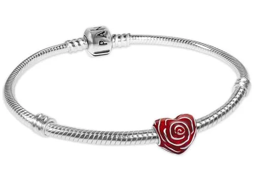 Pandora Armband Geschenkset Rosenherz Silber 28133-18 18 cm