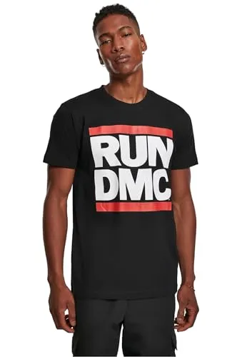 Mister Tee Herren Run Dmc Logo Tee - T-Shirts für Herren, aus 100% Baumwolle, lässiger Style für modebewusste Jungen.