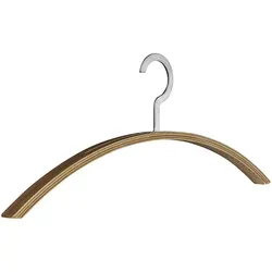 pieperconcept Scala Nussbaum Kleiderbügel Set 10 x - Klassische Kleiderbügel aus multiplex-schichtholz in edlem Nussbaum, Setpreis für 10 Stück, ideal für stilvolle Garderoben.