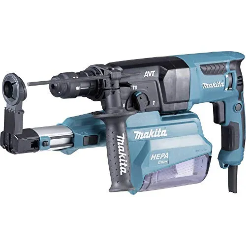Makita HR2651TJ Bohrmaschine - Leistungsstarke 2-in-1 Bohrmaschine mit SDS-Plus, ideal für professionelle Anwendungen und vielseitige Einsatzmöglichkeiten.