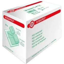 Noba Nobapeg PEG-Verbandset 20 x 15 - 300 Stück - Praktisches Set für den Verbandswechsel bei Sondenaustritt und Kathetereintritt. Enthält alles für eine einfache Handhabung, ideal für die tägliche Pflege.