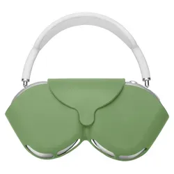 kwmobile Hülle für Apple AirPods Max / AirPods Max 2 Case - Kopfhörer Tasche Etui aus Silikon - Cover in Pastellgrün - Grün