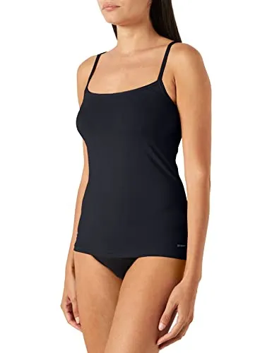 Skiny Damen Spaghettishirt 2er Pack Micro Advantage 085720 - Funktionsunterwäsche aus anschmiegsamem Mikrofaser, figurbetont und ideal als Tagwäsche unter enganliegender Kleidung für höchsten Tragekomfort.