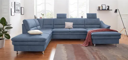 sit&more Wohnlandschaft Cardoso U-Form, mit Federkern und Kopfstützen, mit Bettfunktion und Relaxfunktion