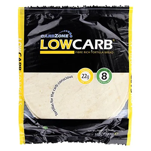 CarbZone Low Carb Tortillas - Klein 320g (Pack of 9)