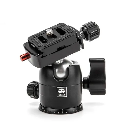 Sirui Kugelkopf mit TY-C10 Wechselplatte - Aluminium schwarz - Stativkopf aus robustem Aluminium, ideal für Fotografen, die Stabilität und Flexibilität bei Aufnahmen benötigen.