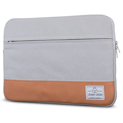 Johnny Urban MacBook Pro 13 (2020-2016) Hülle, MacBook Air (2020-2018) Tasche Grau Laptop Sleeve aus Baumwolle Laptoptasche fürs MacBook Pro 13, Macbook Air, 11-12 Zoll Notebooks