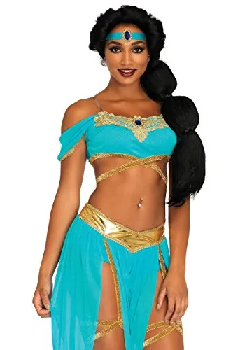 LEG AVENUE Damen Oasis Princess Kostüm, Blau, Größe: M (EUR 38) - Kostümsets mit toller Passform und hoher Qualität für maximalen Tragekomfort in strahlendem Blau.
