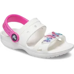 Crocs Toddler Classic Embellished Sandale für Kinder (Gr. 22-28) - Die Crocs Toddler Classic Sandale kombiniert Komfort mit Spaß! Leicht, schnell trocknend und personalisierbar mit Jibbitz-Ansteckern. Ideal für kleine Abenteuer und Spielstunden im Freien.